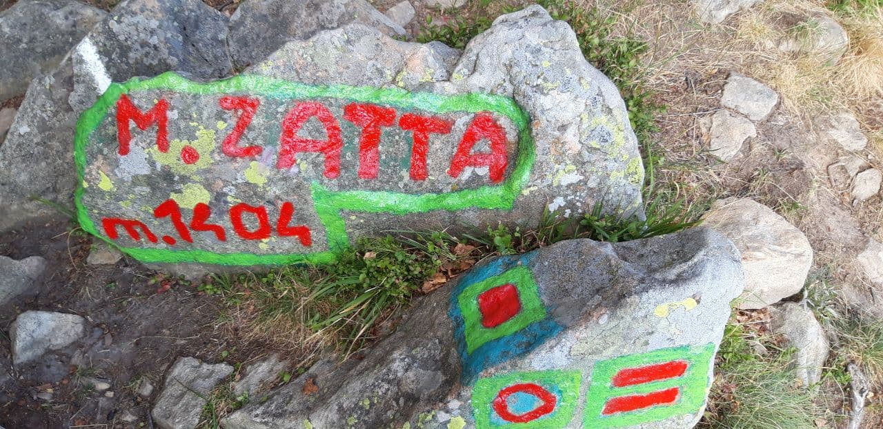 Segnatura sentieri sul Monte Zatta – anno 2021