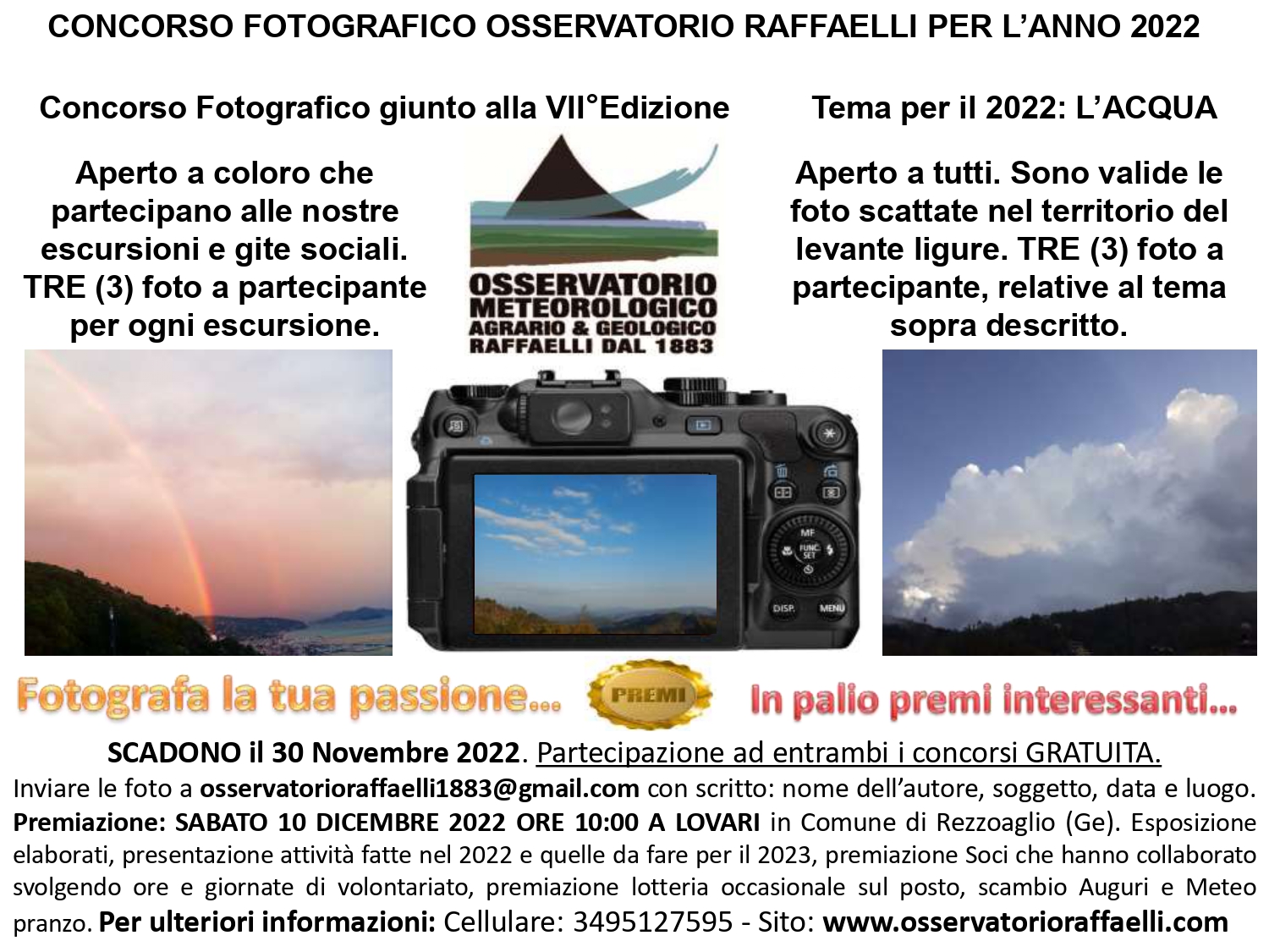 Concorso Fotografico dell’Osservatorio per l’anno 2022